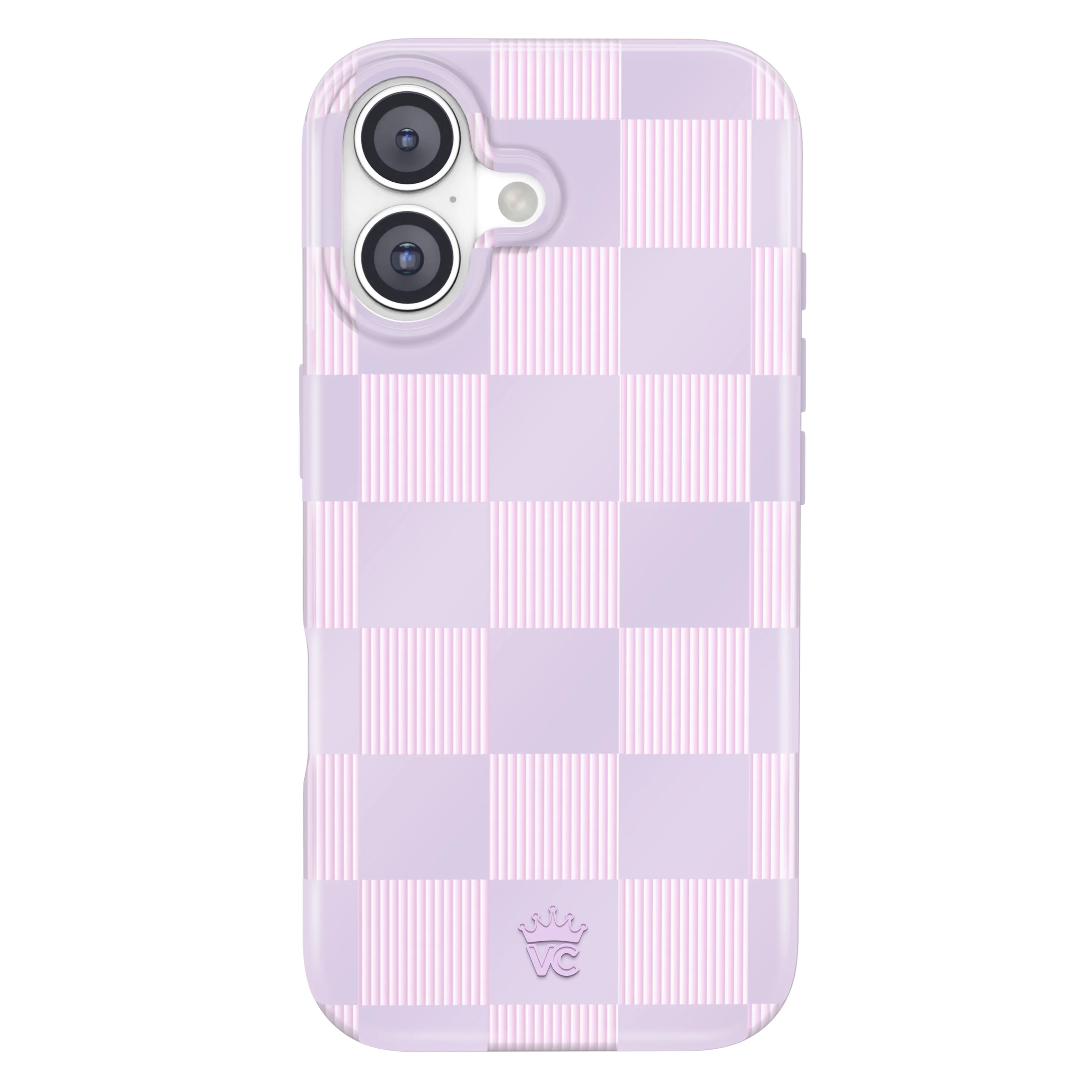 Lilac Vibe Checkered iPhone Case - Image 111