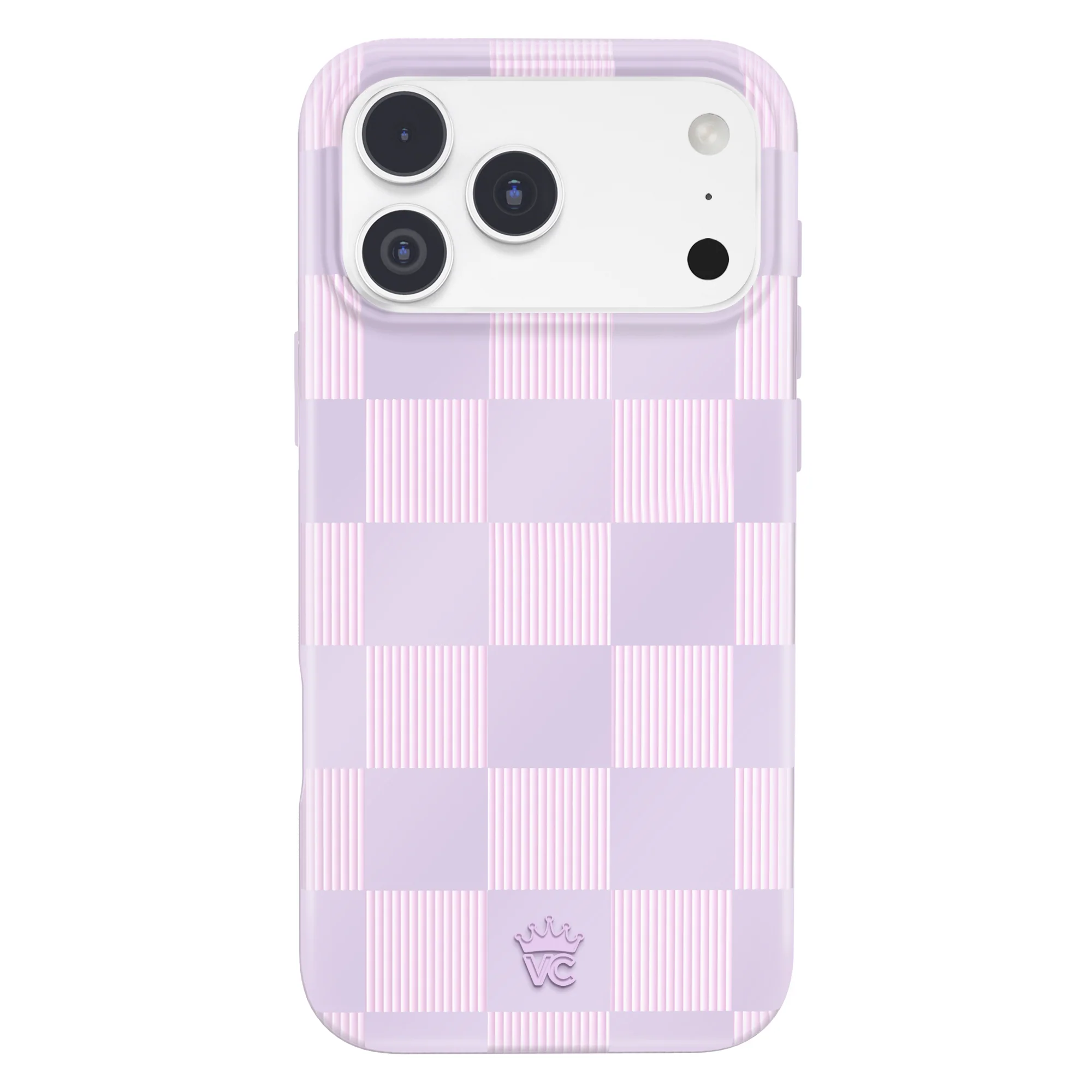 Lilac Vibe Checkered iPhone Case - Image 116