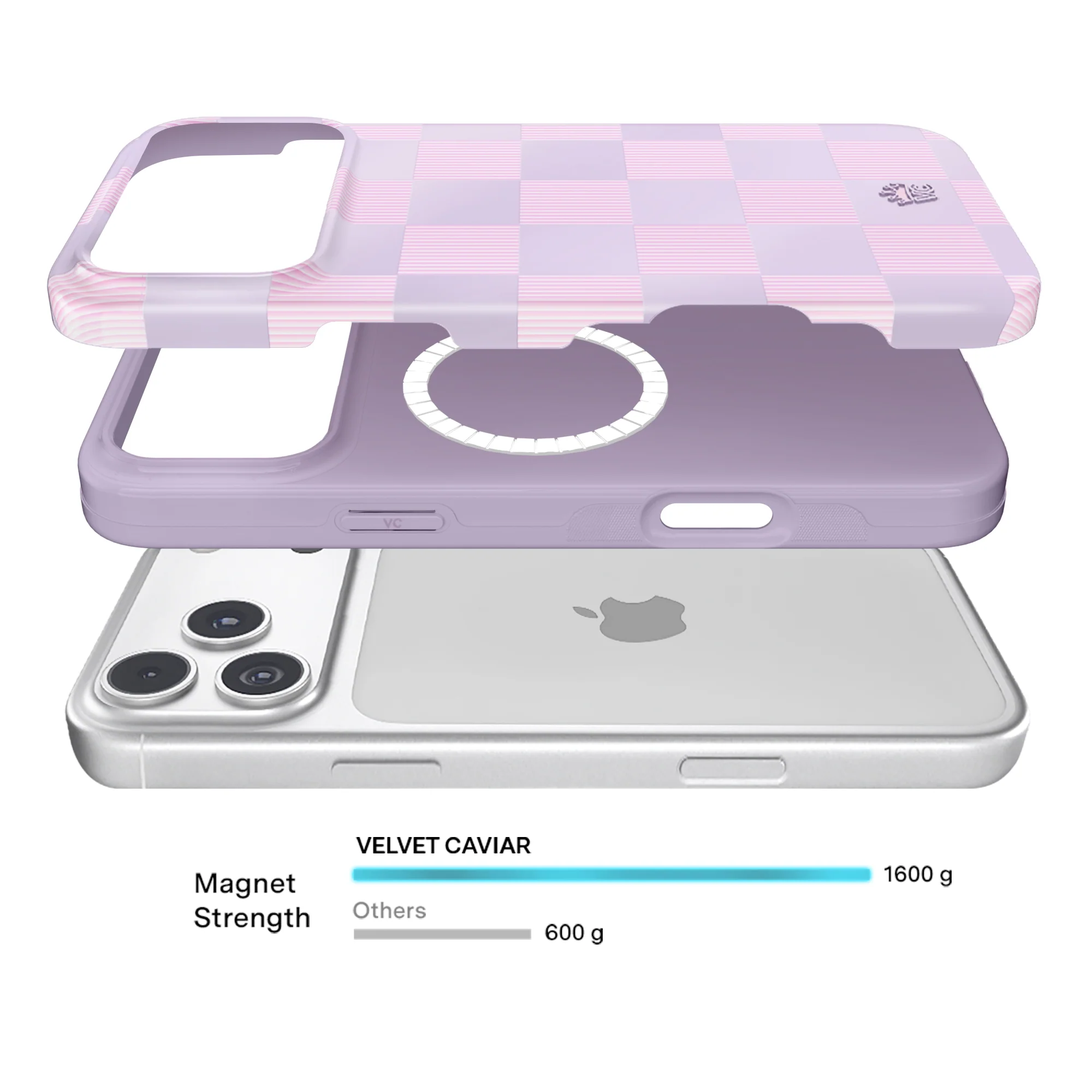 Lilac Vibe Checkered iPhone Case - Image 119