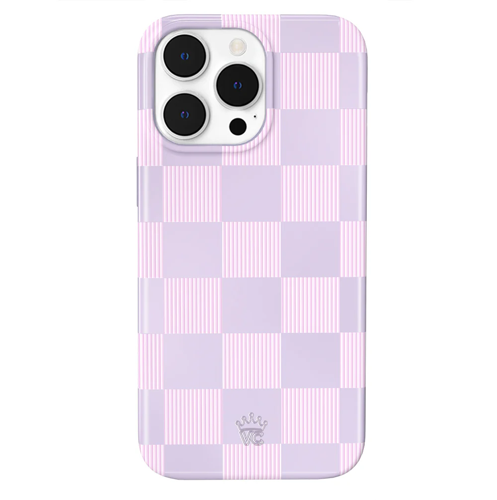 Lilac Vibe Checkered iPhone Case - Image 21