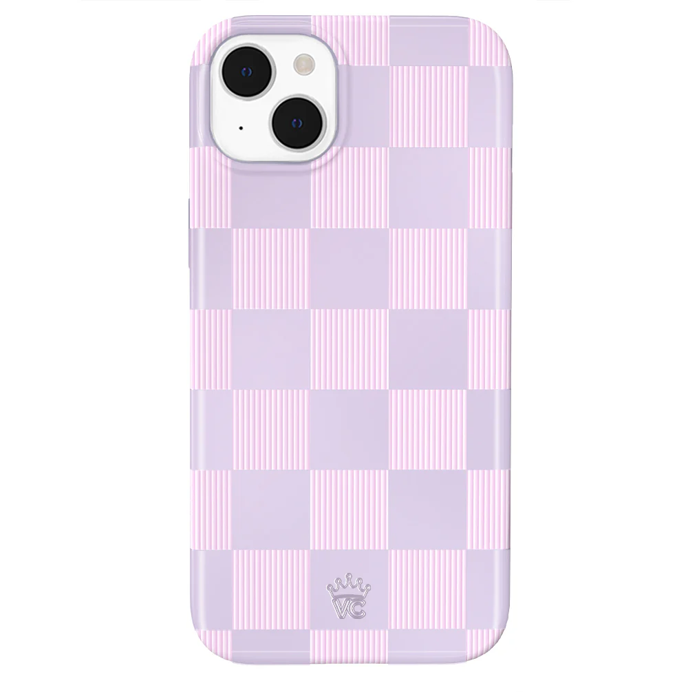 Lilac Vibe Checkered iPhone Case - Image 31