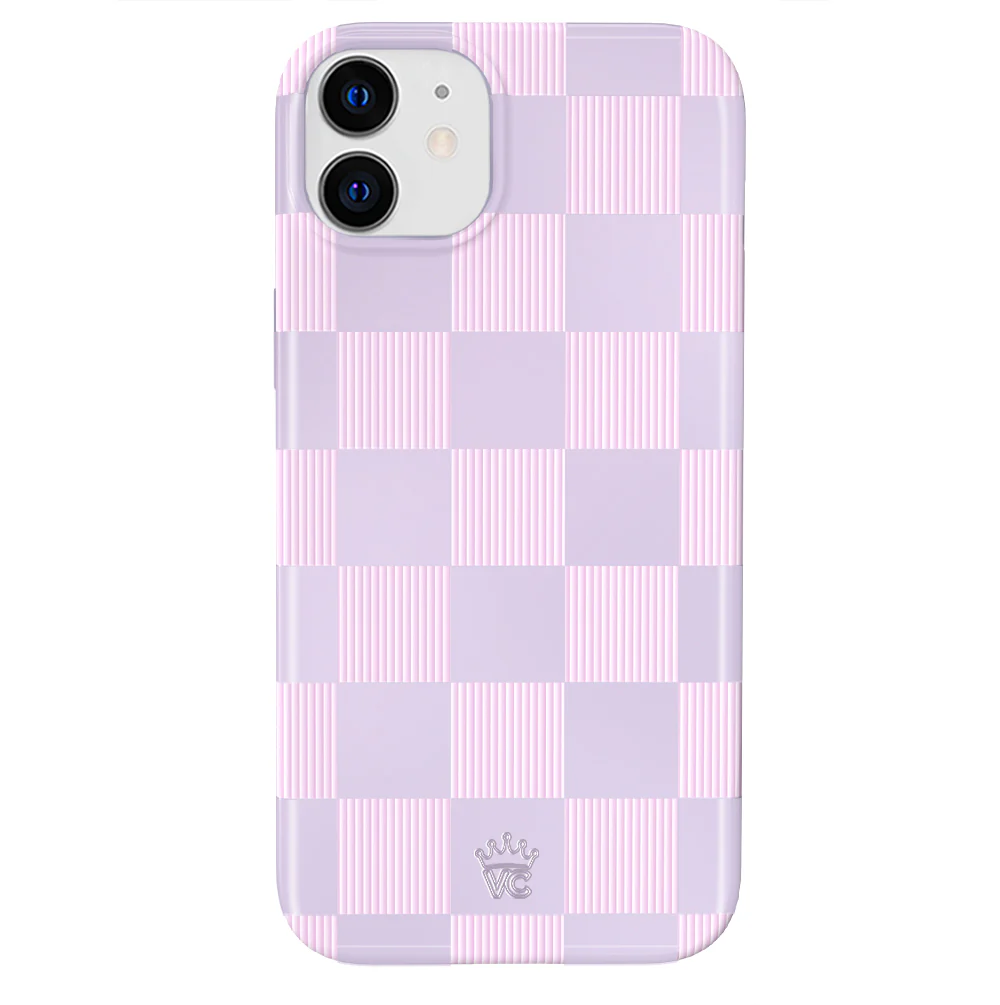 Lilac Vibe Checkered iPhone Case - Image 76