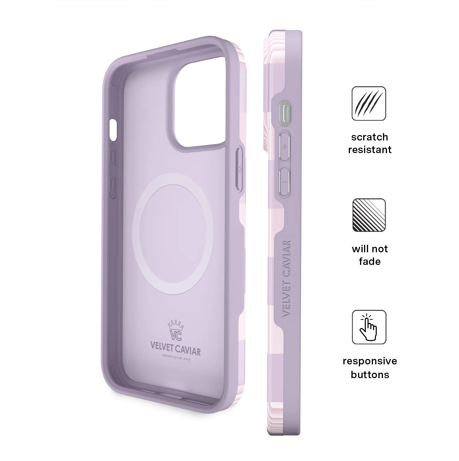 Lilac Vibe Checkered iPhone Case - Image 80