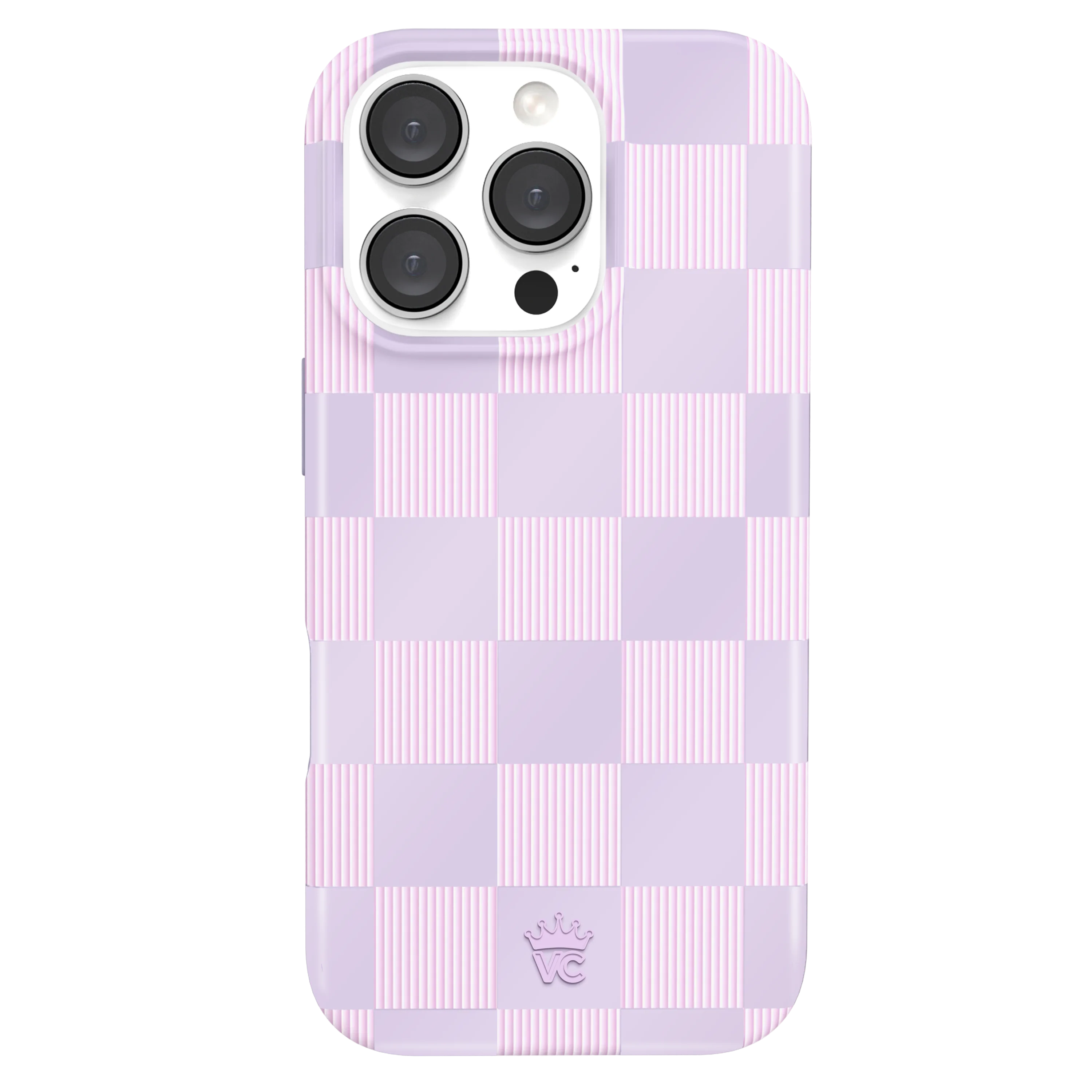 Lilac Vibe Checkered iPhone Case - Image 81