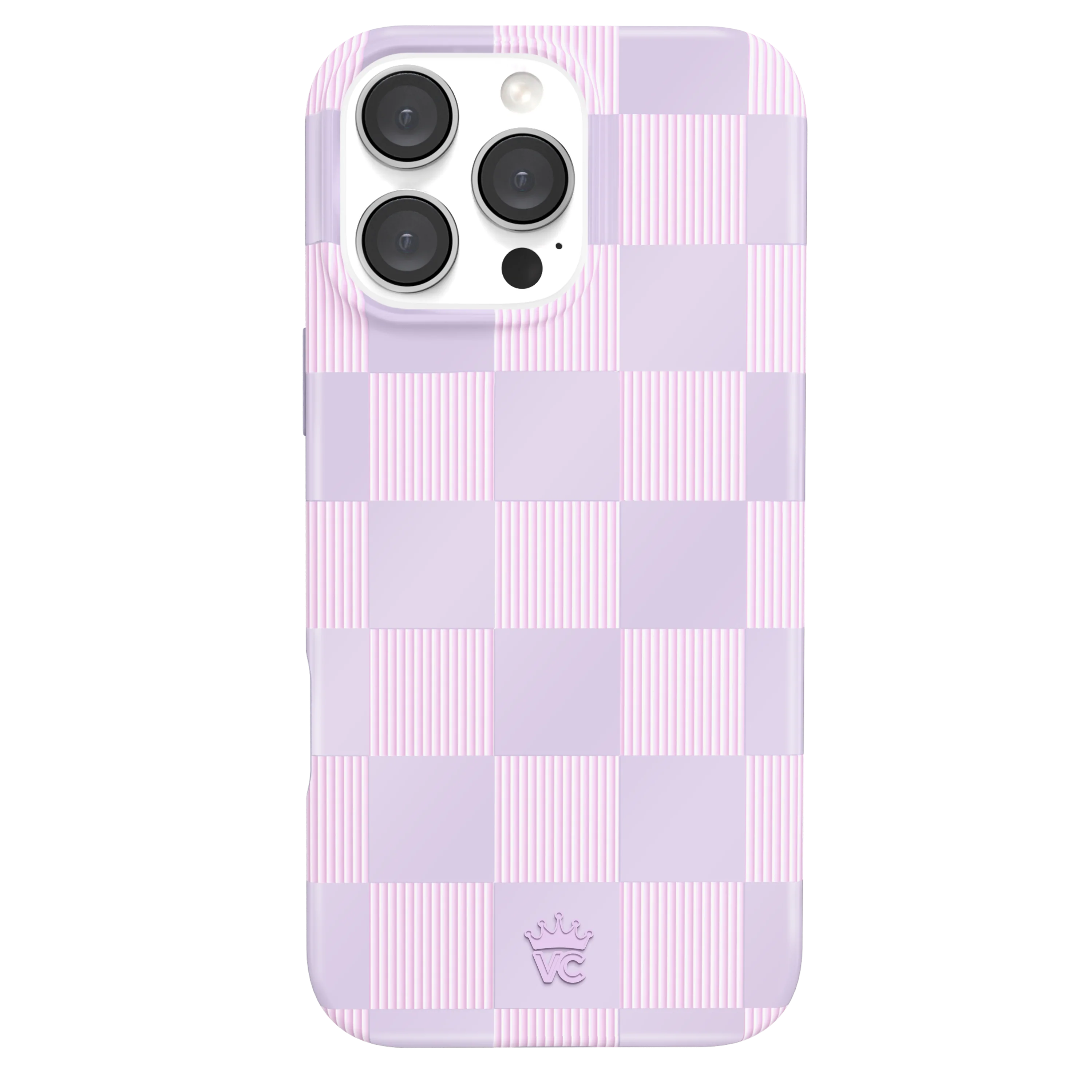 Lilac Vibe Checkered iPhone Case - Image 86