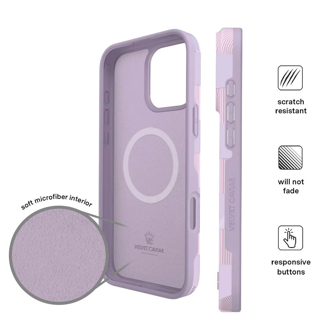 Lilac Vibe Checkered iPhone Case - Image 90