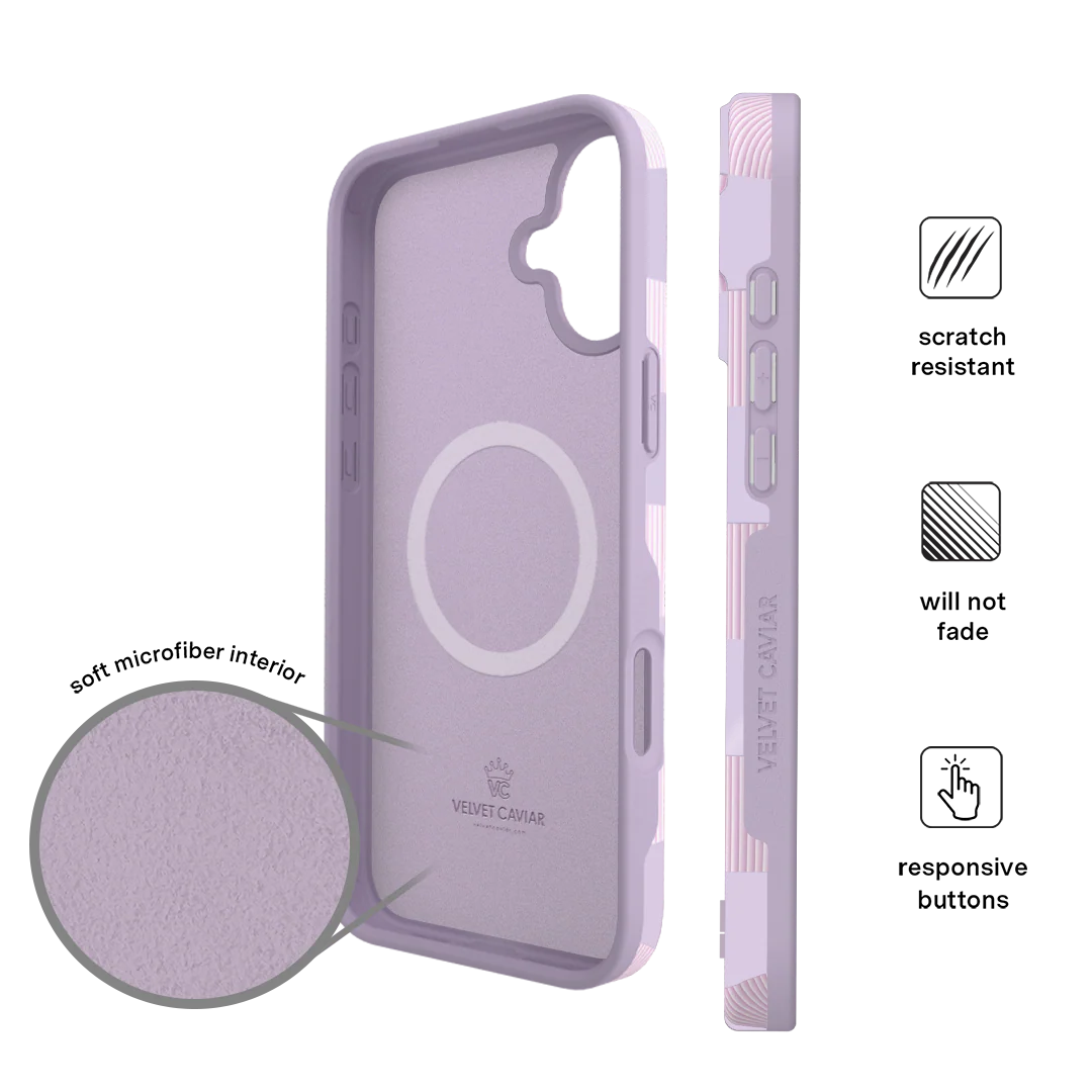 Lilac Vibe Checkered iPhone Case - Image 95