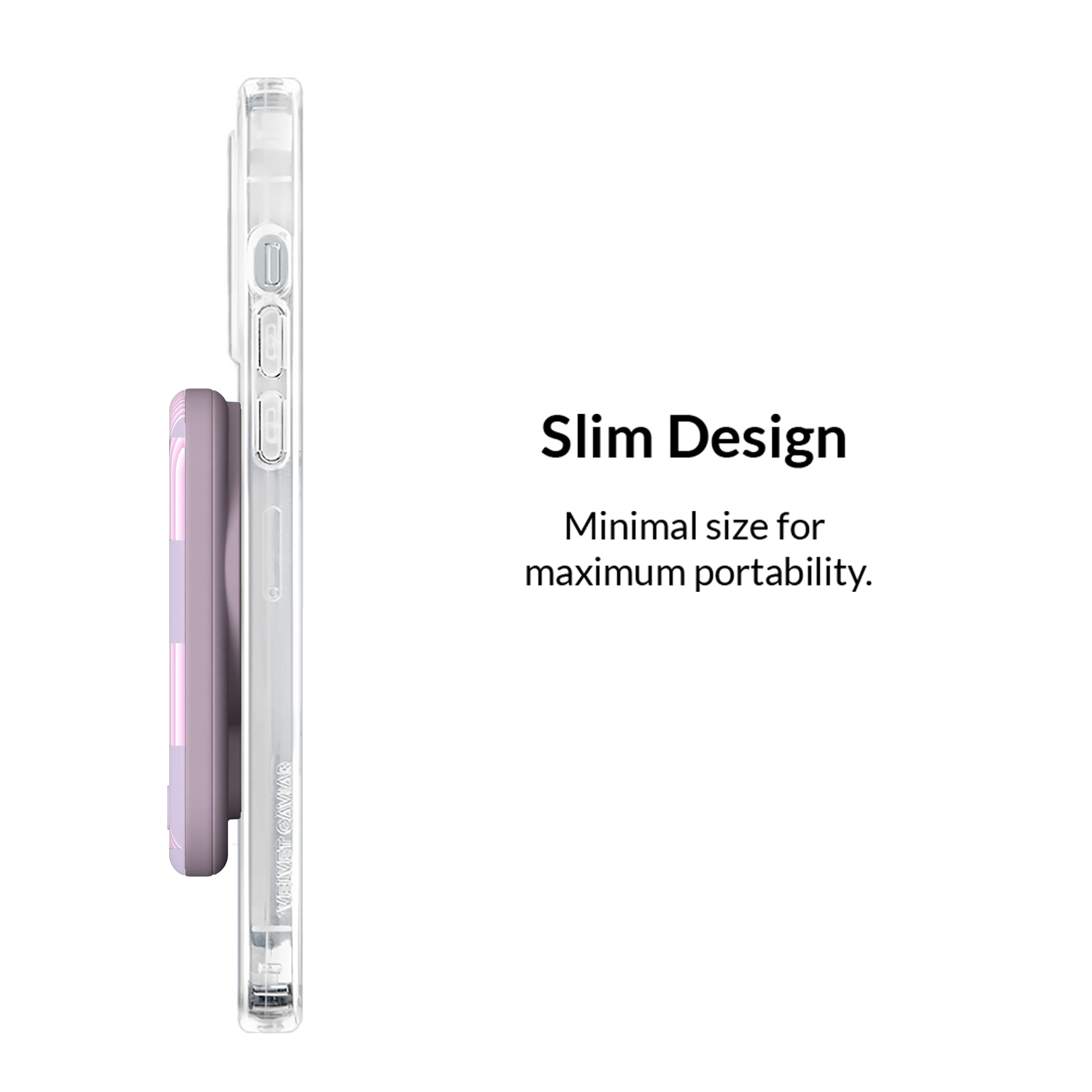 Lilac Vibe Checkered MagSafe Battery Power Pack - Image 5