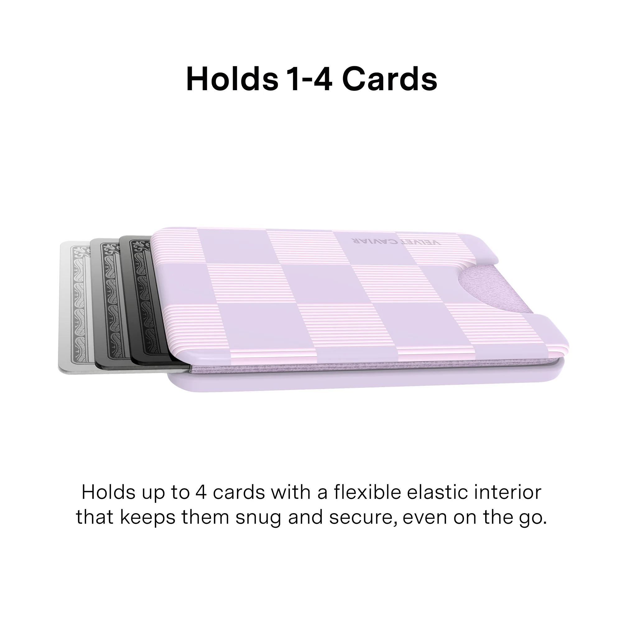 Lilac Vibe Checkered Magsafe Wallet - Image 2