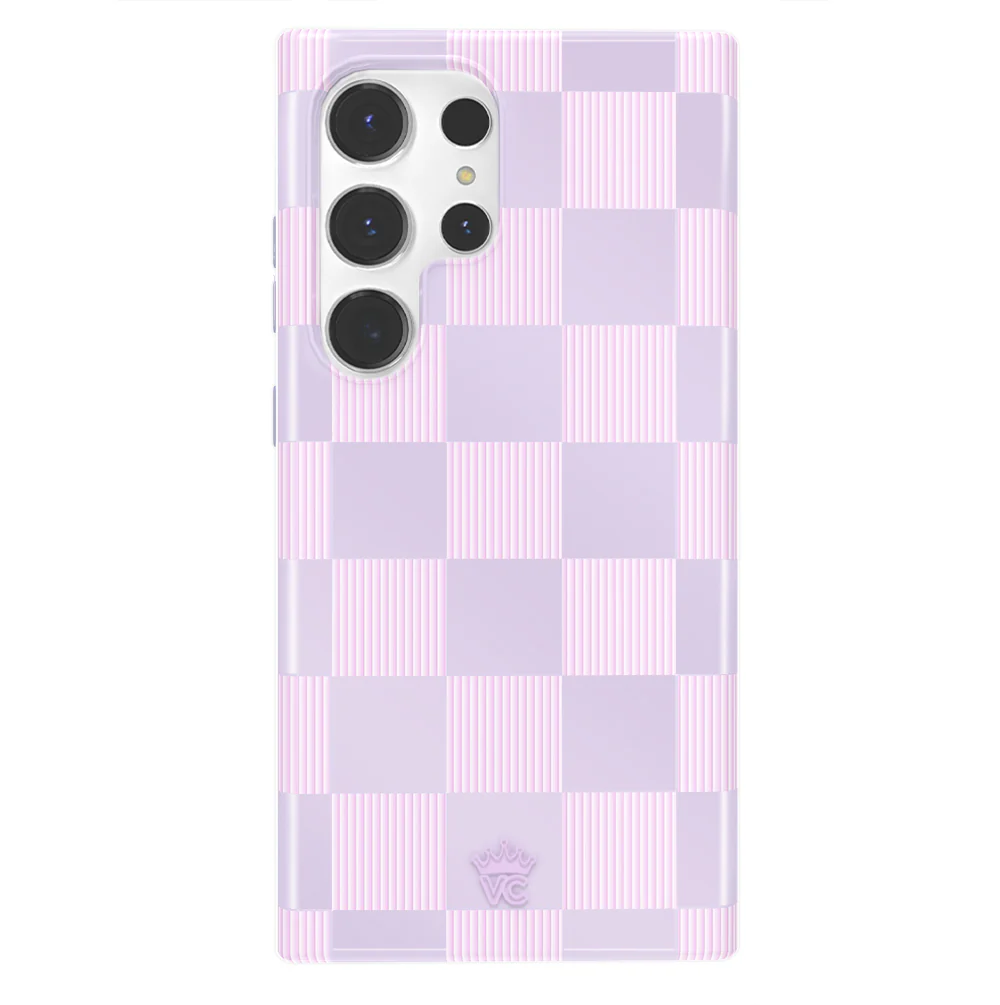 Lilac Vibe Checkered Samsung Case - Image 11