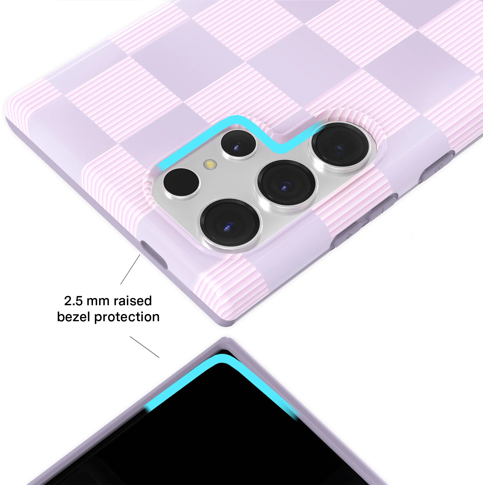 Lilac Vibe Checkered Samsung Case - Image 12