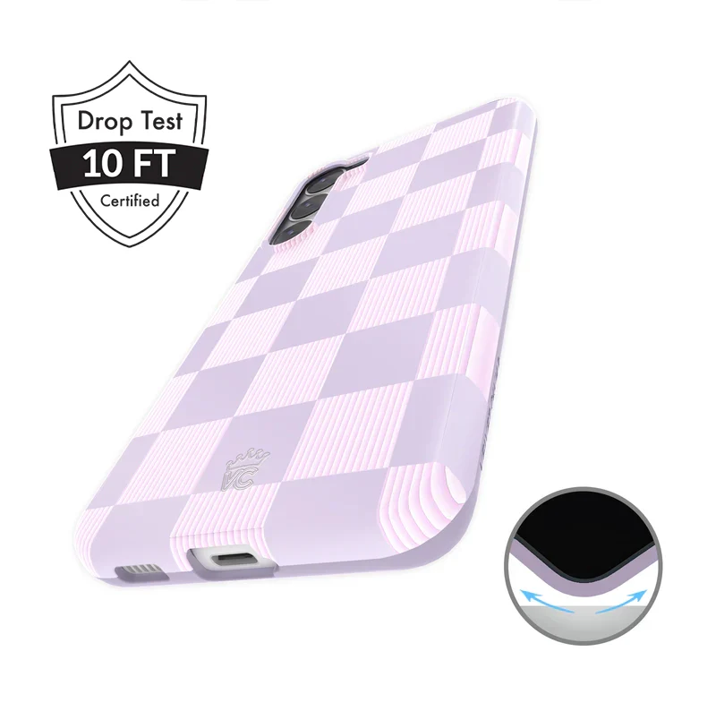 Lilac Vibe Checkered Samsung Case - Image 22