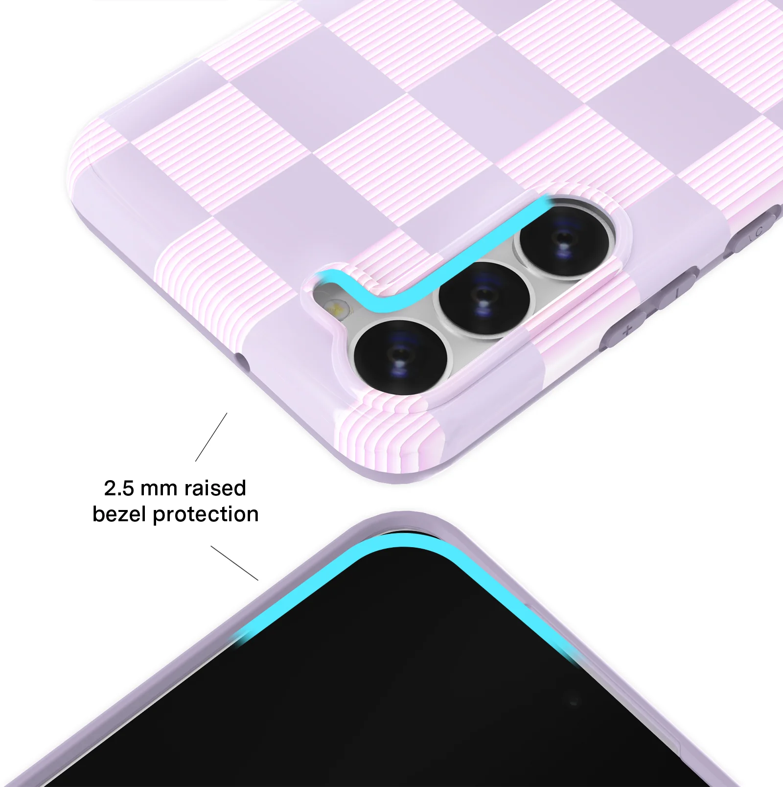 Lilac Vibe Checkered Samsung Case - Image 23