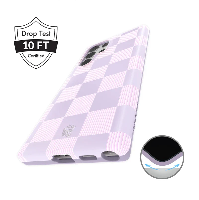 Lilac Vibe Checkered Samsung Case - Image 26