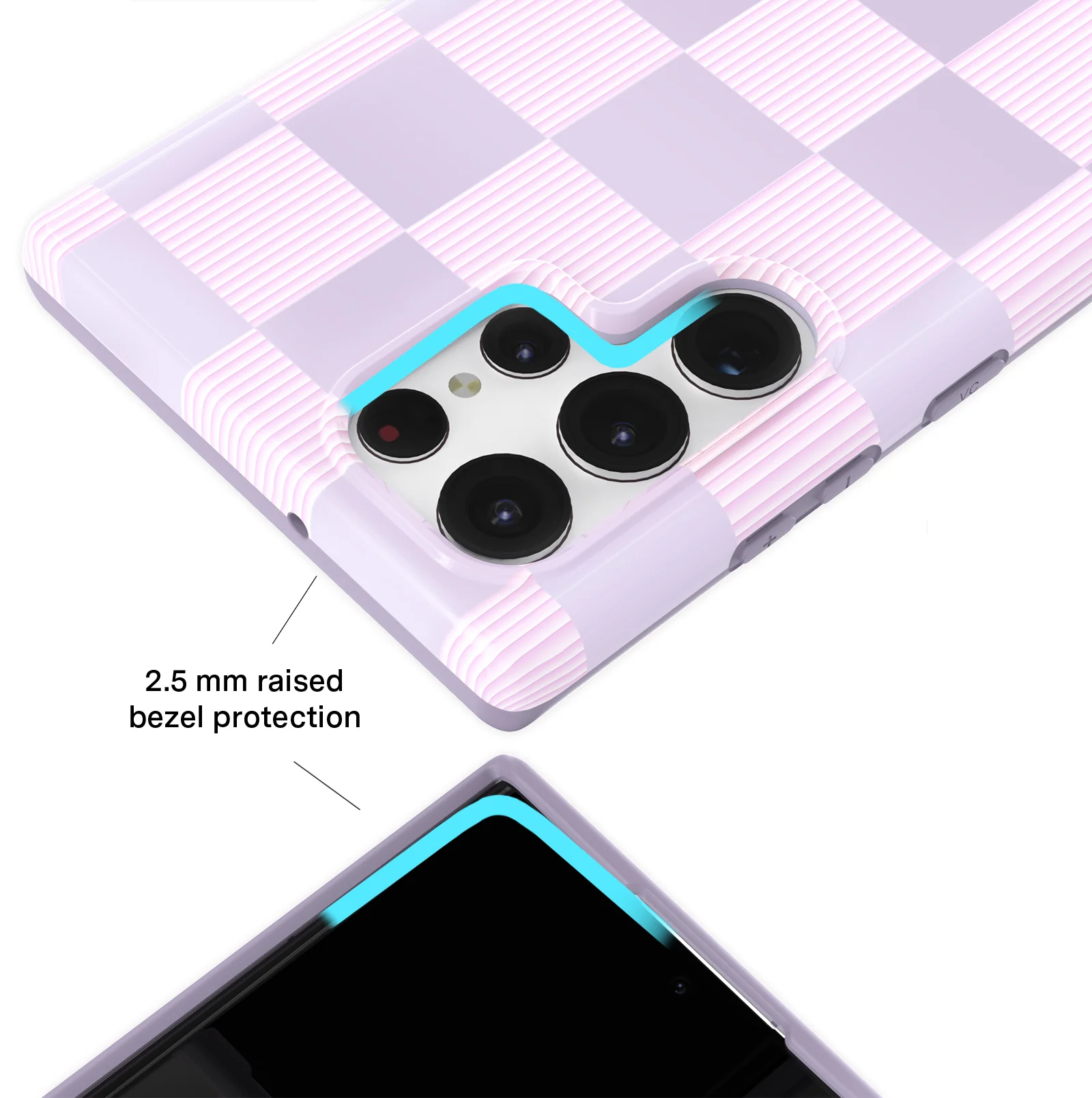 Lilac Vibe Checkered Samsung Case - Image 28