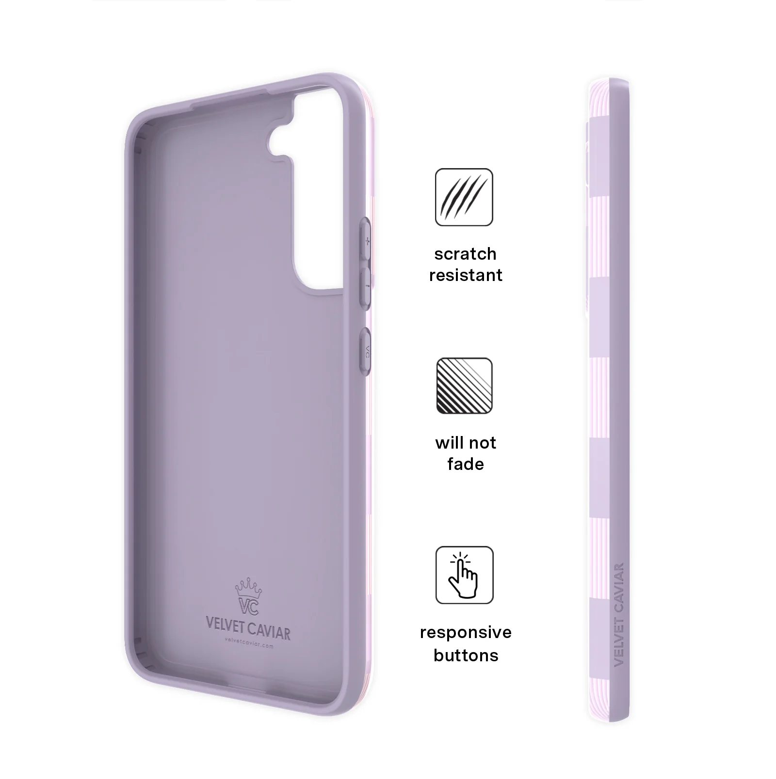Lilac Vibe Checkered Samsung Case - Image 36