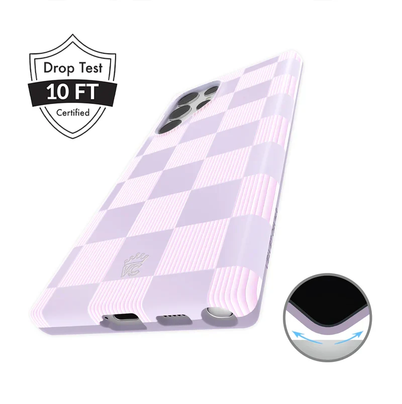 Lilac Vibe Checkered Samsung Case - Image 38