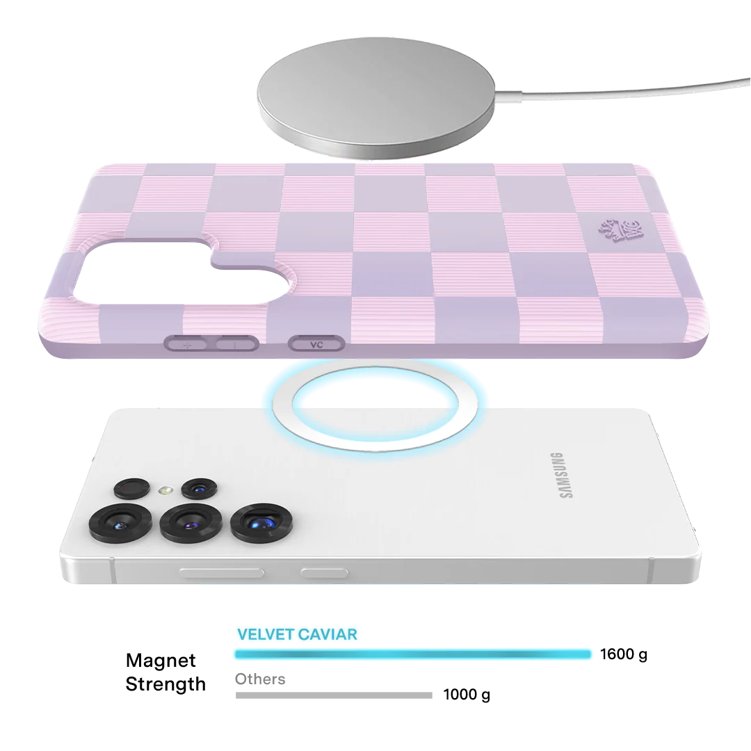 Lilac Vibe Checkered Samsung Case - Image 50