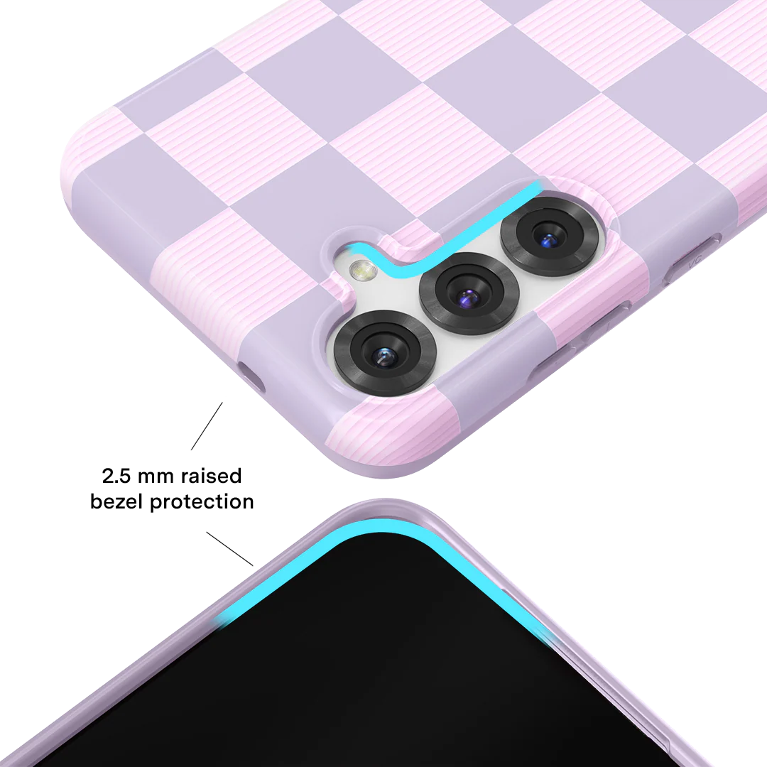Lilac Vibe Checkered Samsung Case - Image 58