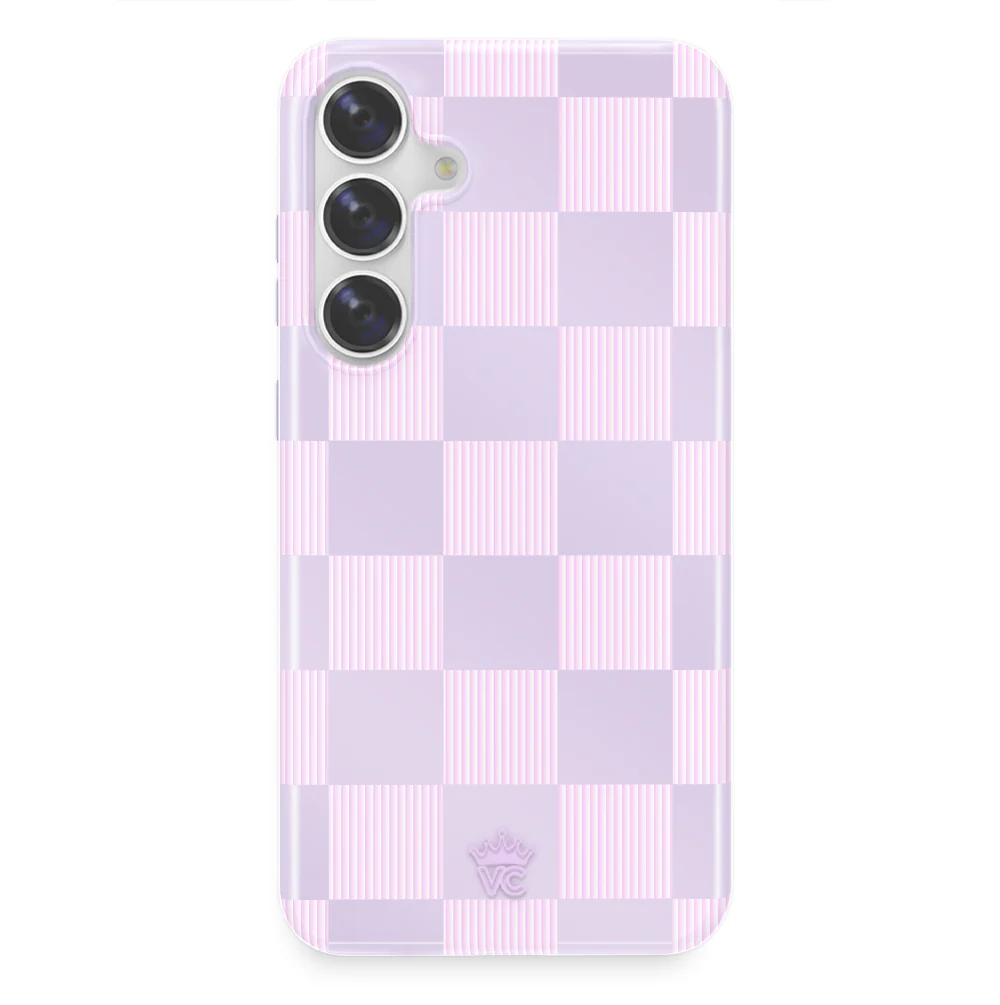 Lilac Vibe Checkered Samsung Case - Image 6