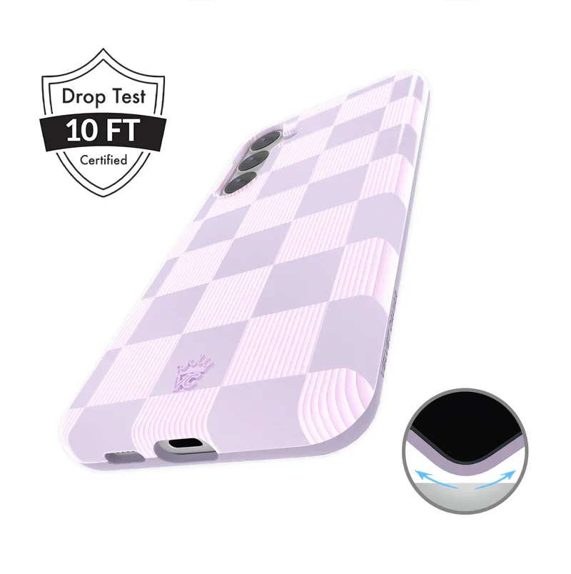Lilac Vibe Checkered Samsung Case - Image 9