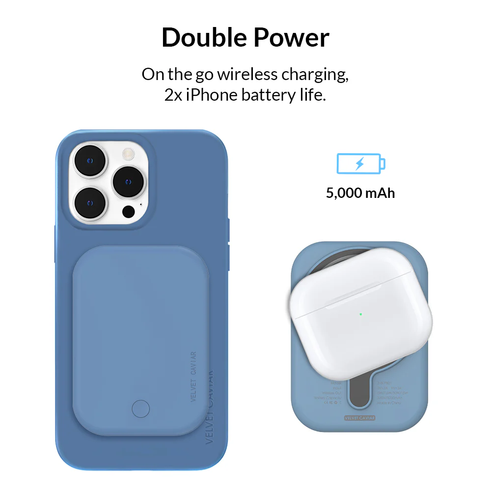 Linen Blue MagSafe Battery Power Pack - Image 3