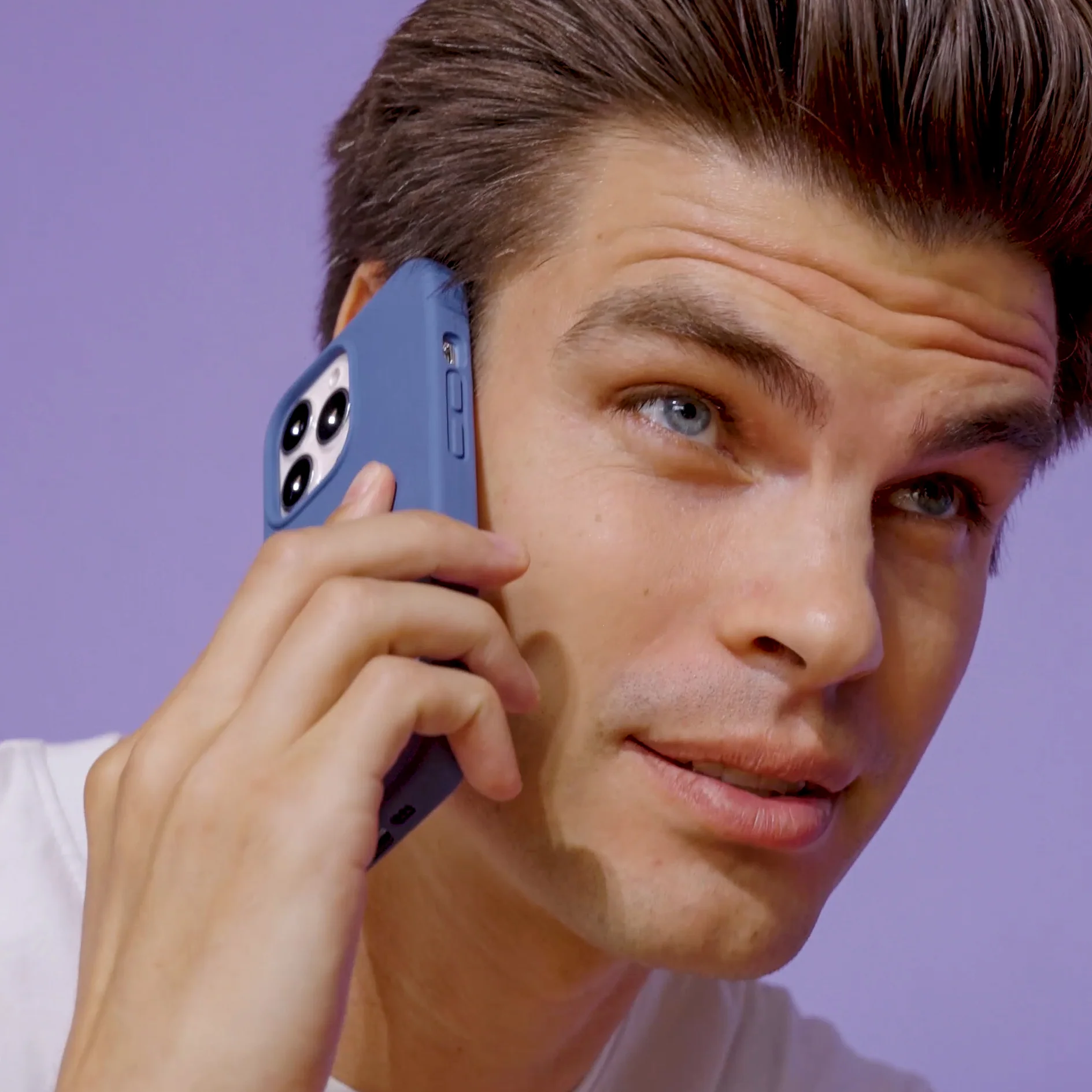 Linen Blue Silicone iPhone Case - Image 16