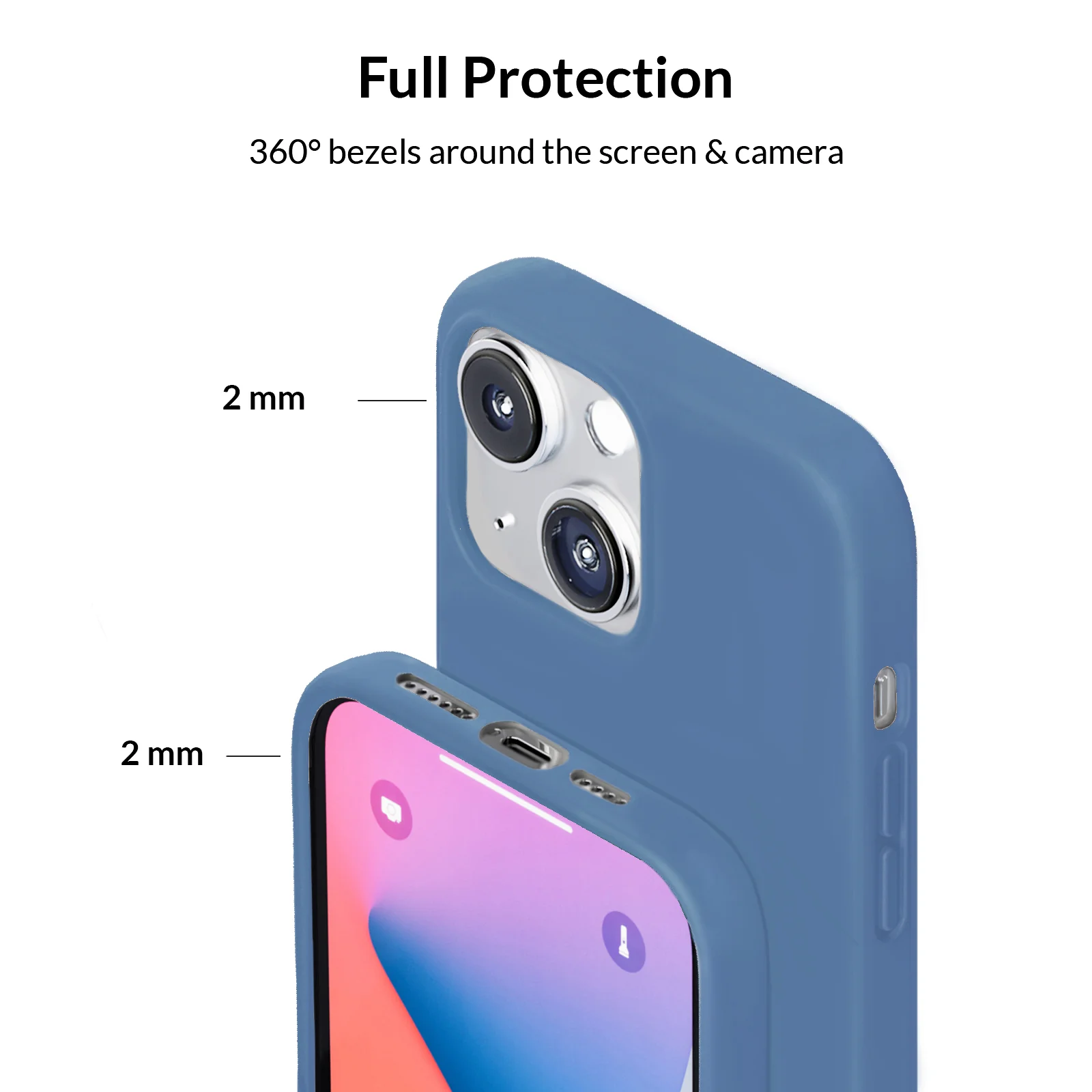 Linen Blue Silicone iPhone Case - Image 32