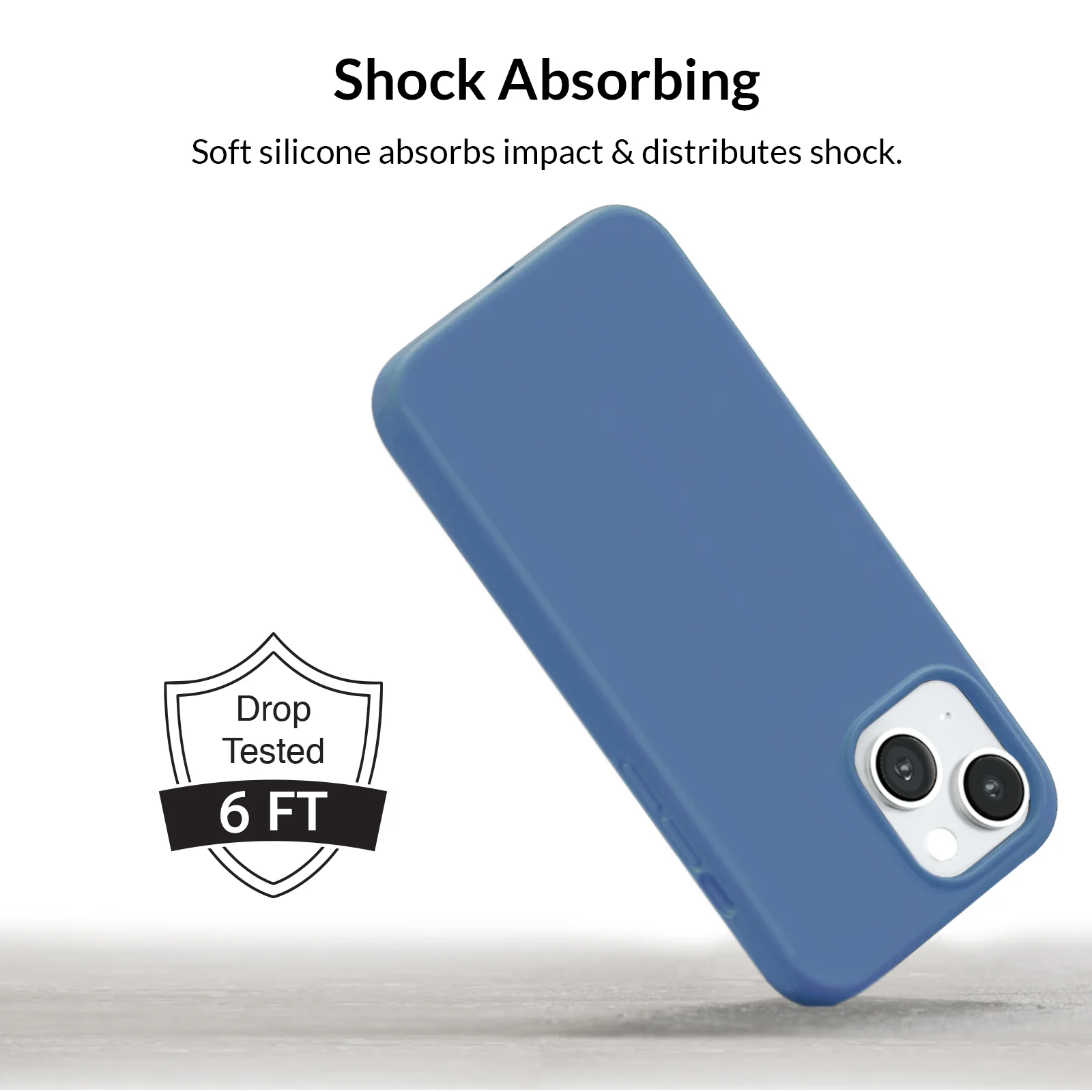 Linen Blue Silicone iPhone Case - Image 34