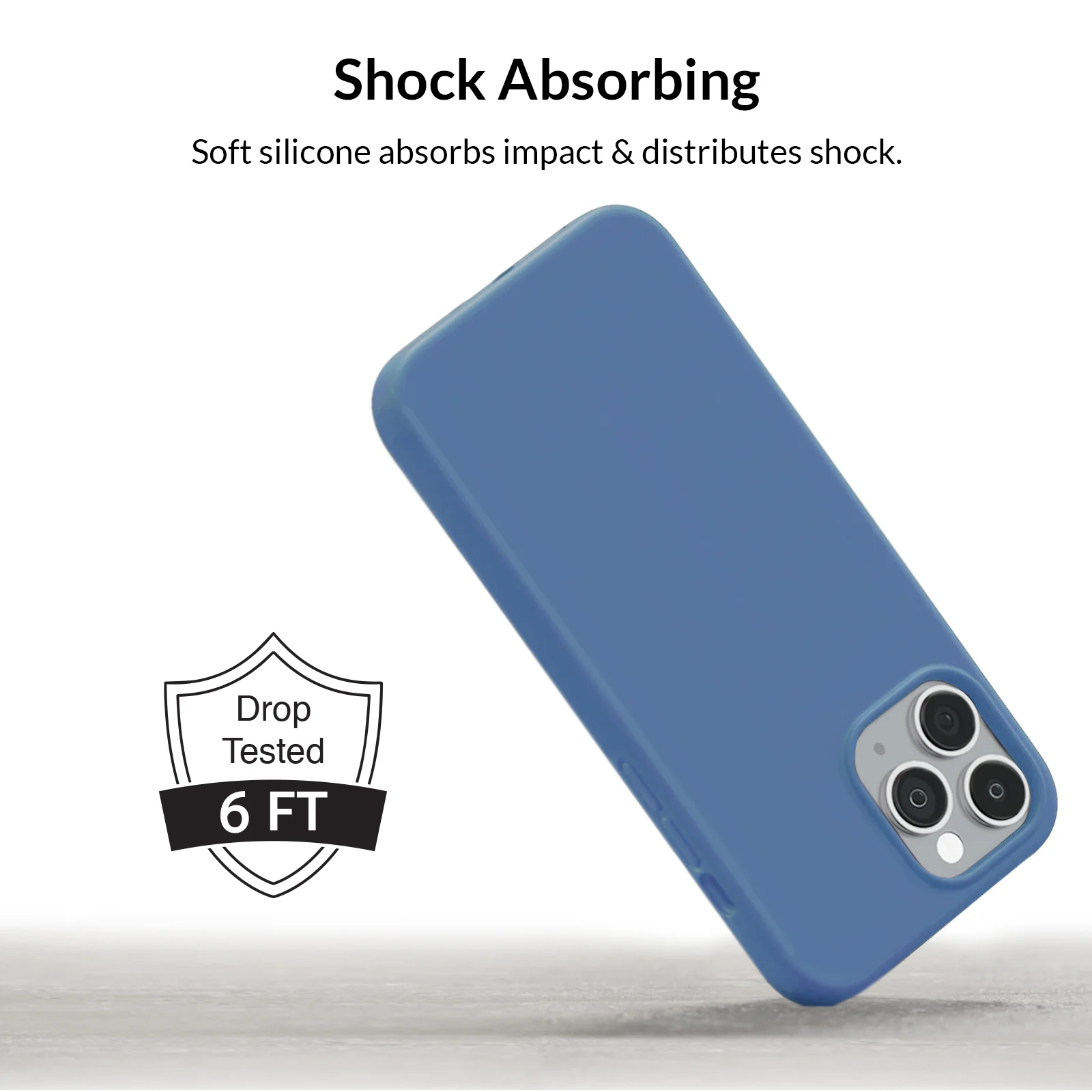 Linen Blue Silicone iPhone Case - Image 67