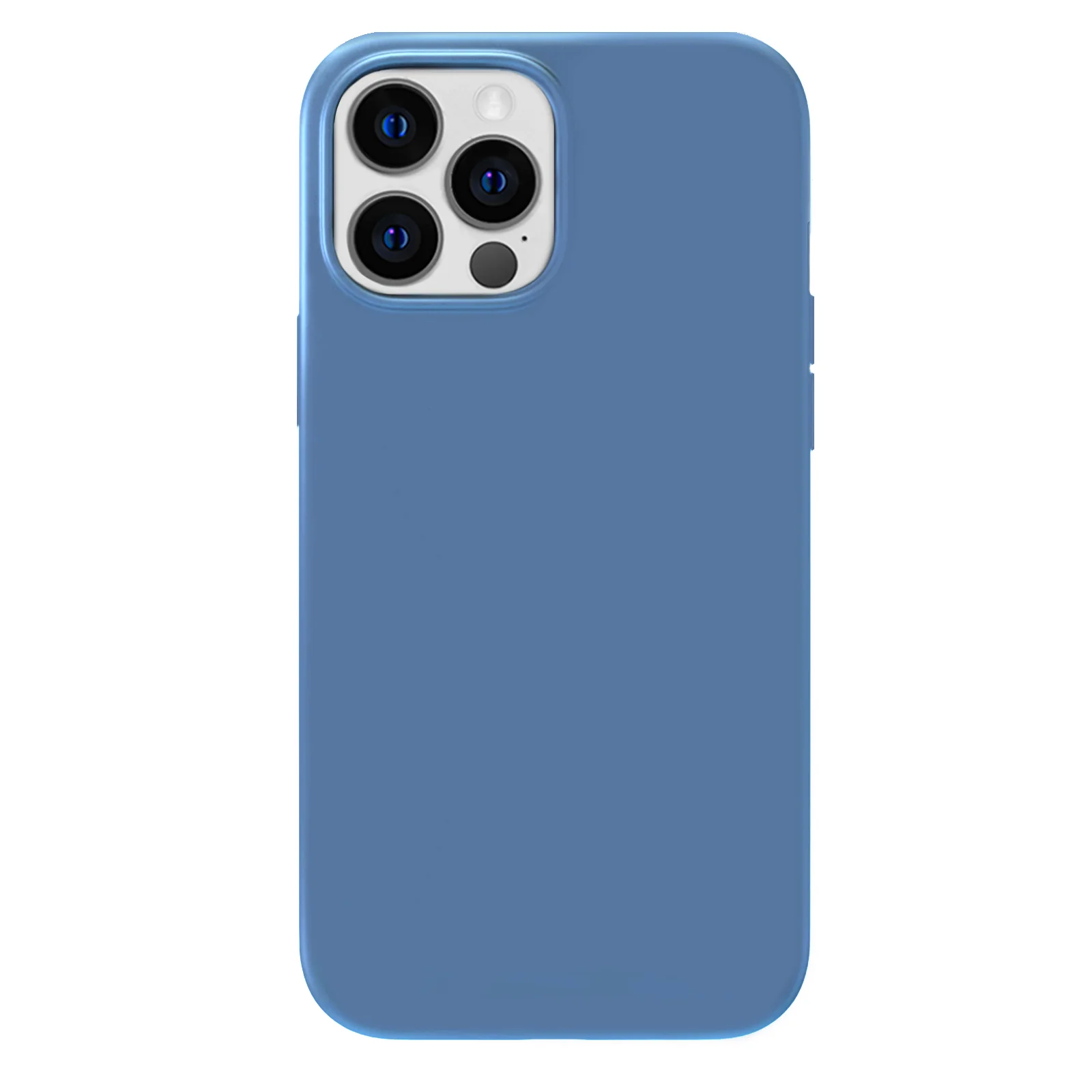 Linen Blue Silicone iPhone Case - Image 8