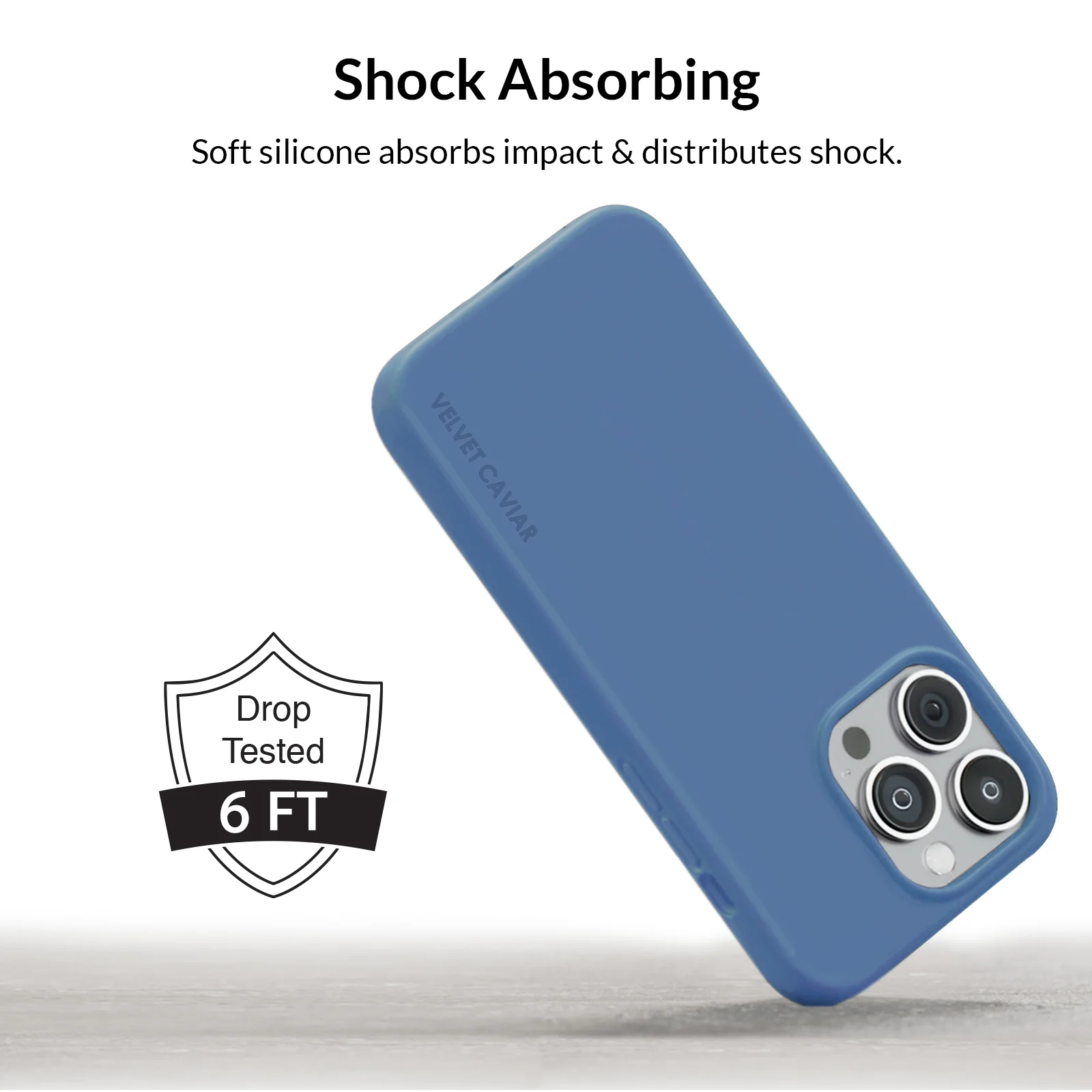 Linen Blue Silicone iPhone Case - Image 94