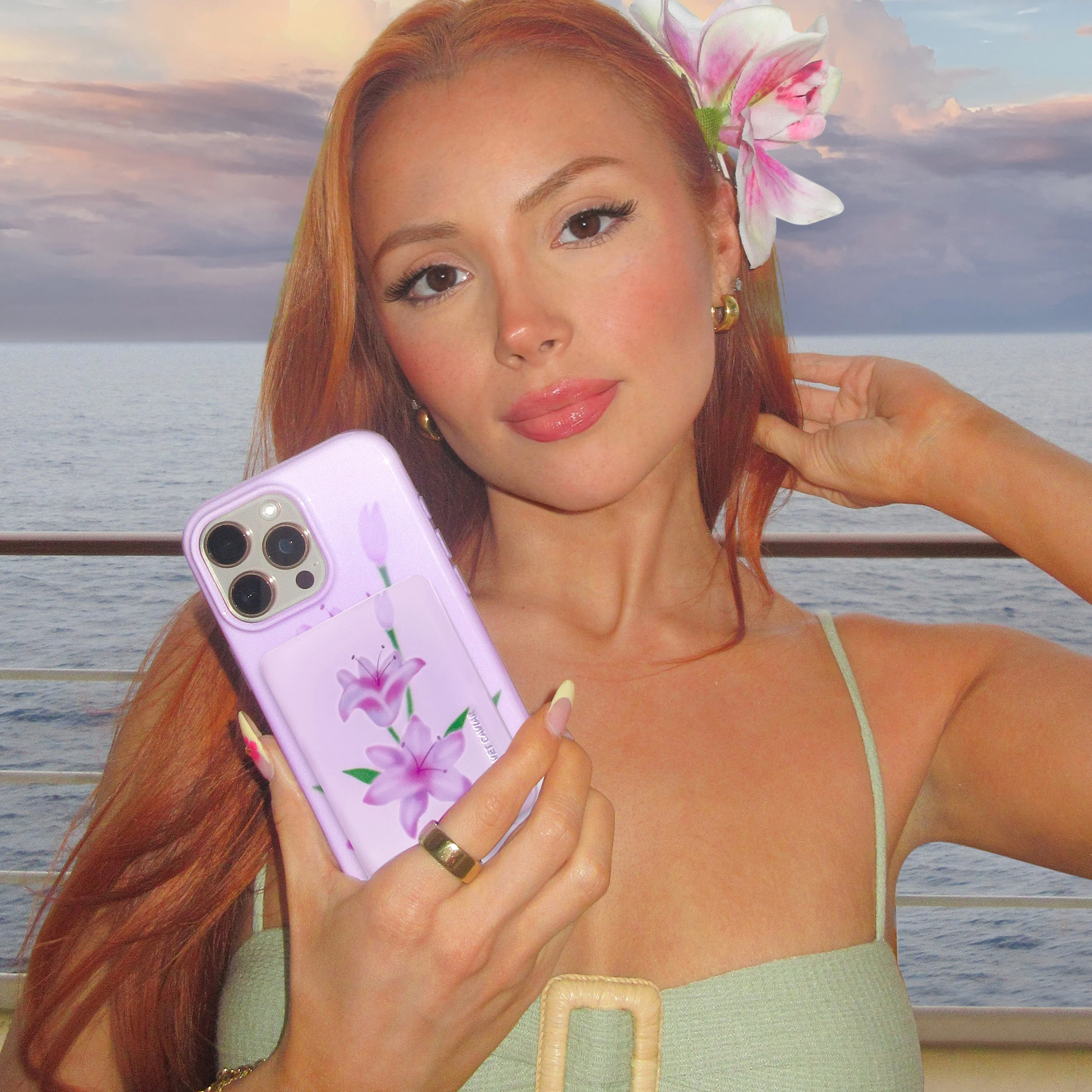 Love Spell Lily Floral MagSafe Wallet - Image 2