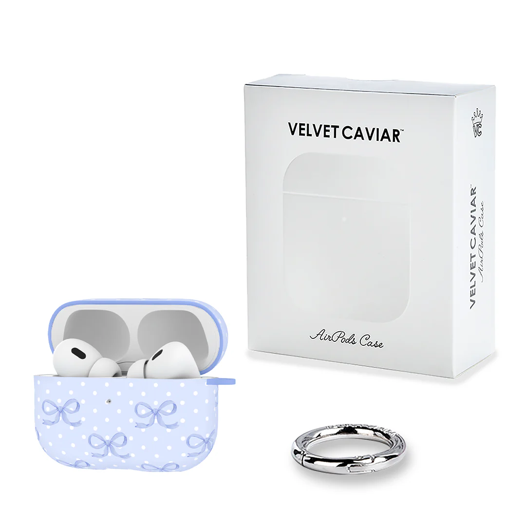 Lovely Blue Bows AirPod Case - Image 11