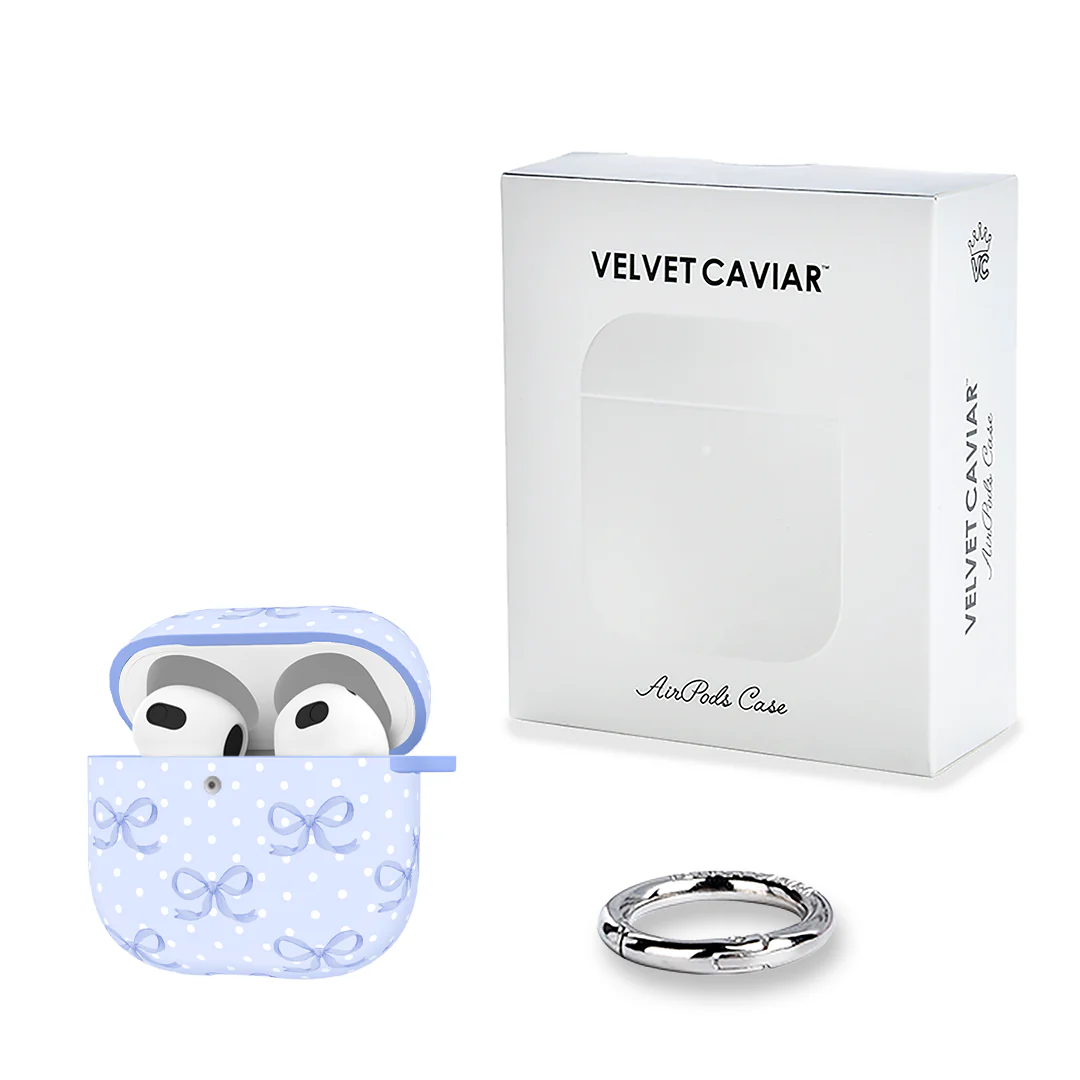 Lovely Blue Bows AirPod Case - Image 23