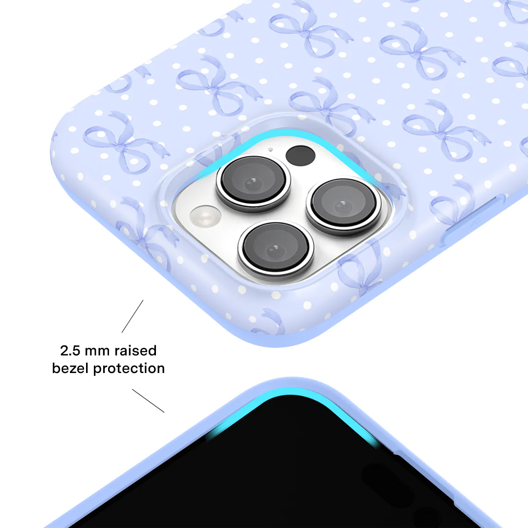Lovely Blue Bows iPhone Case - Image 12