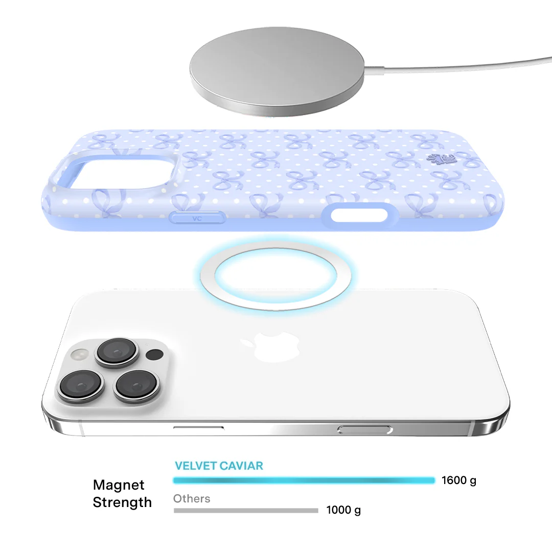 Lovely Blue Bows iPhone Case - Image 13