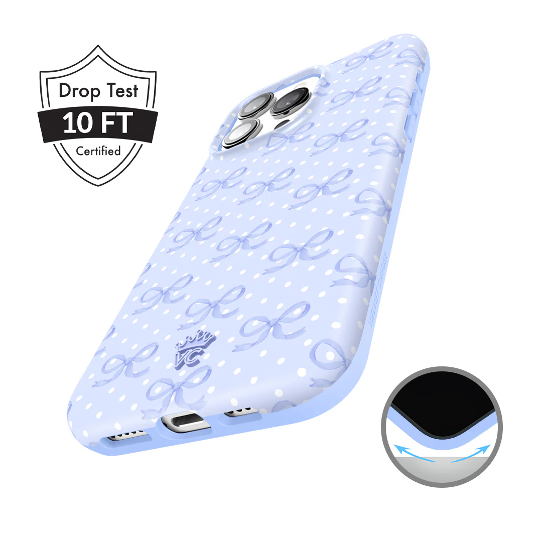 Lovely Blue Bows iPhone Case - Image 14