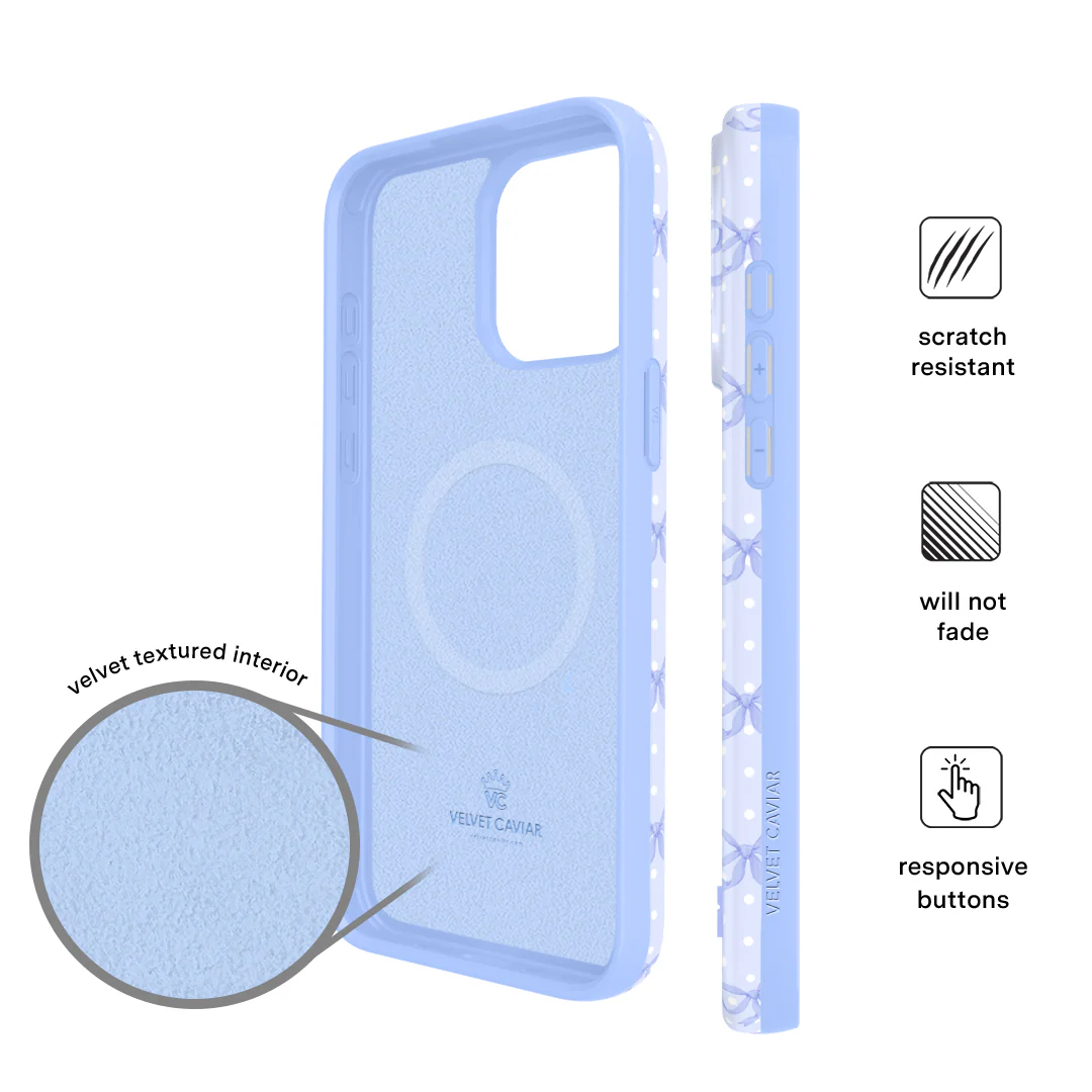 Lovely Blue Bows iPhone Case - Image 30