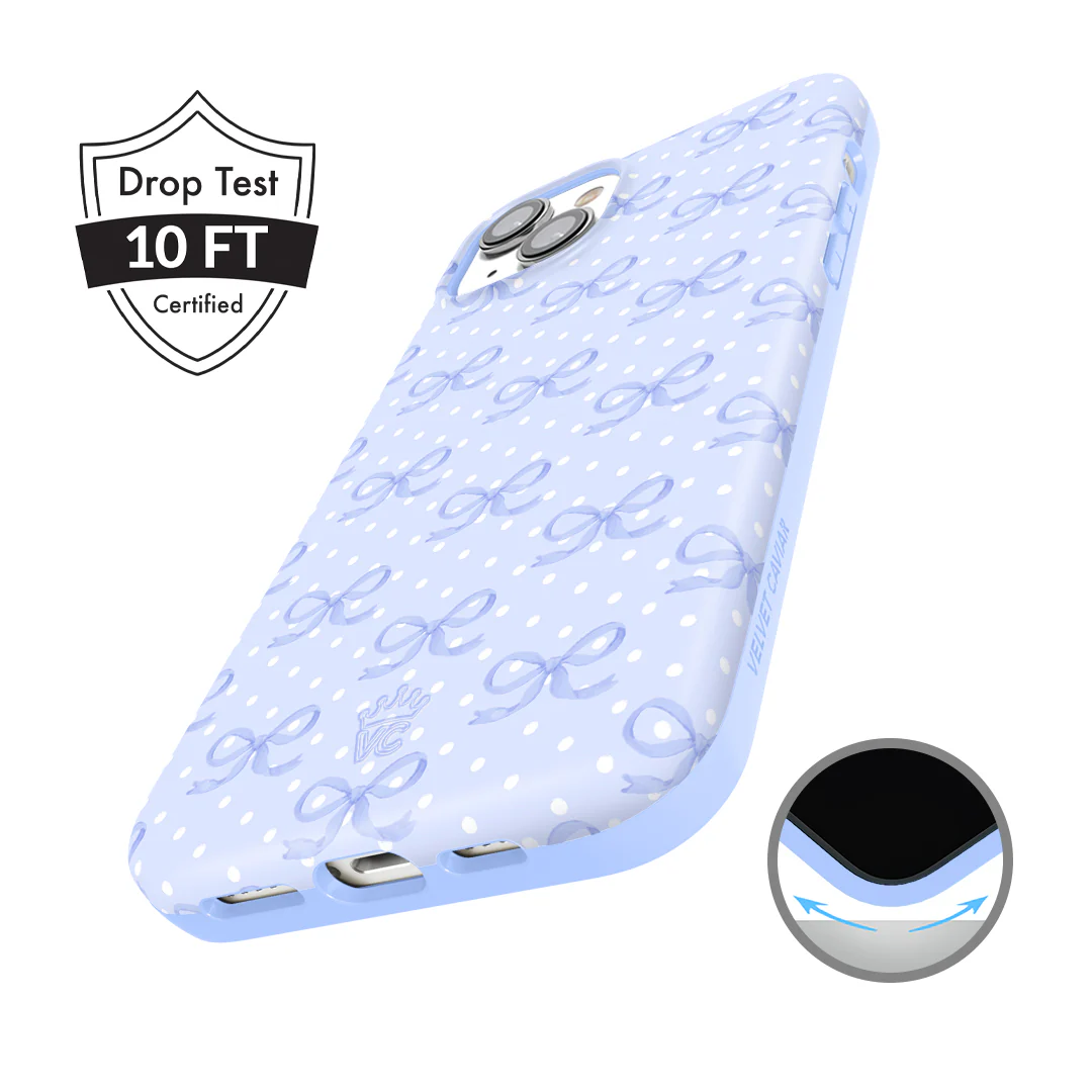Lovely Blue Bows iPhone Case - Image 44