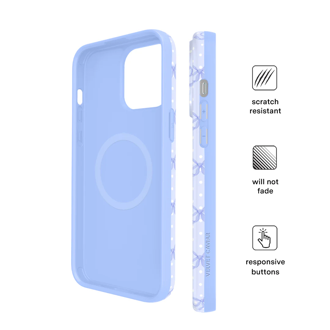 Lovely Blue Bows iPhone Case - Image 50