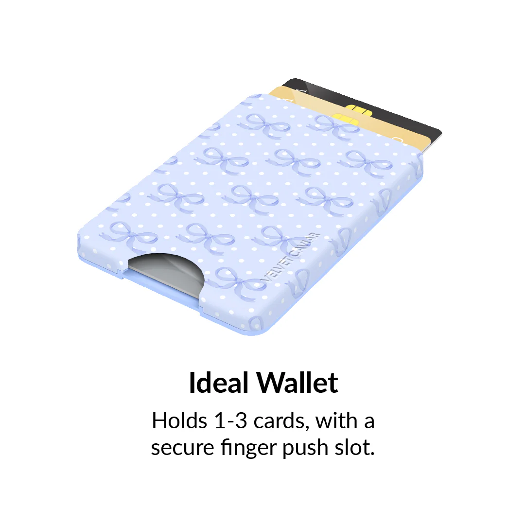 Lovely Blue Bows MagSafe Wallet - Image 4