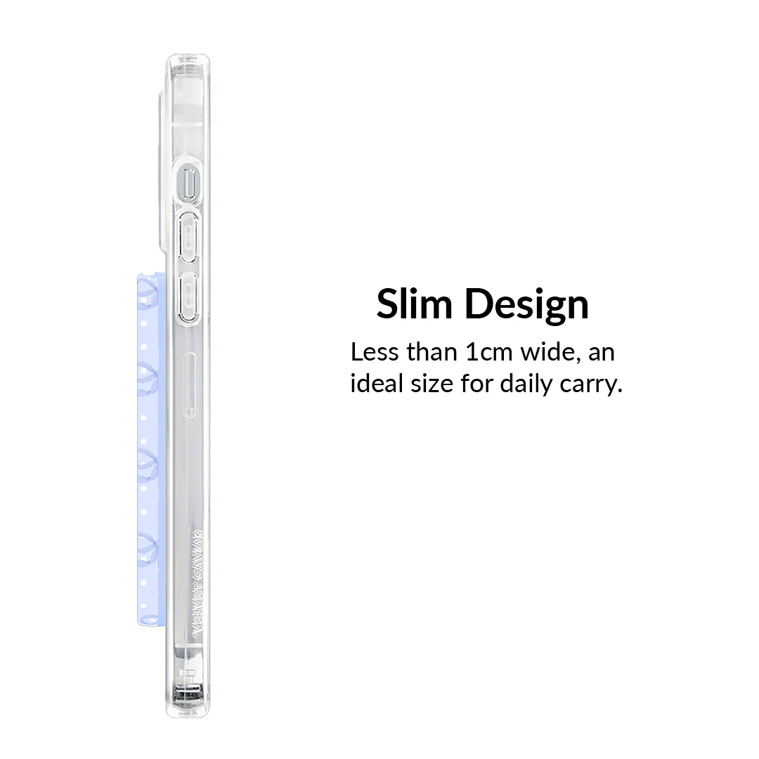 Lovely Blue Bows MagSafe Wallet - Image 5