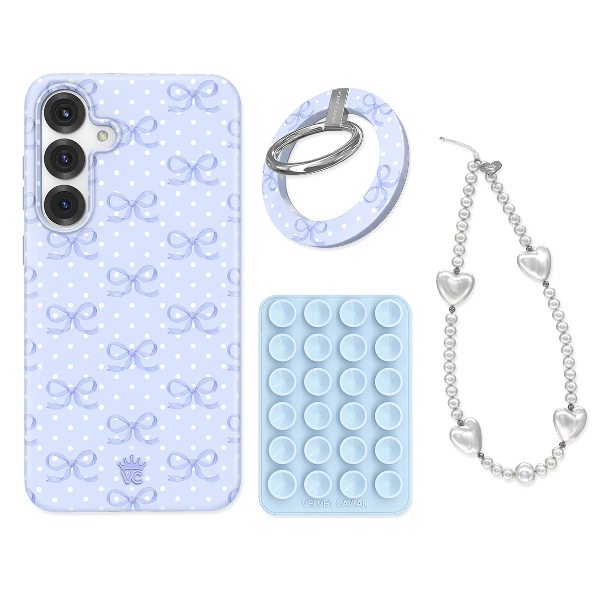 Lovely Blue Bows Samsung Bundle Set - Image 2