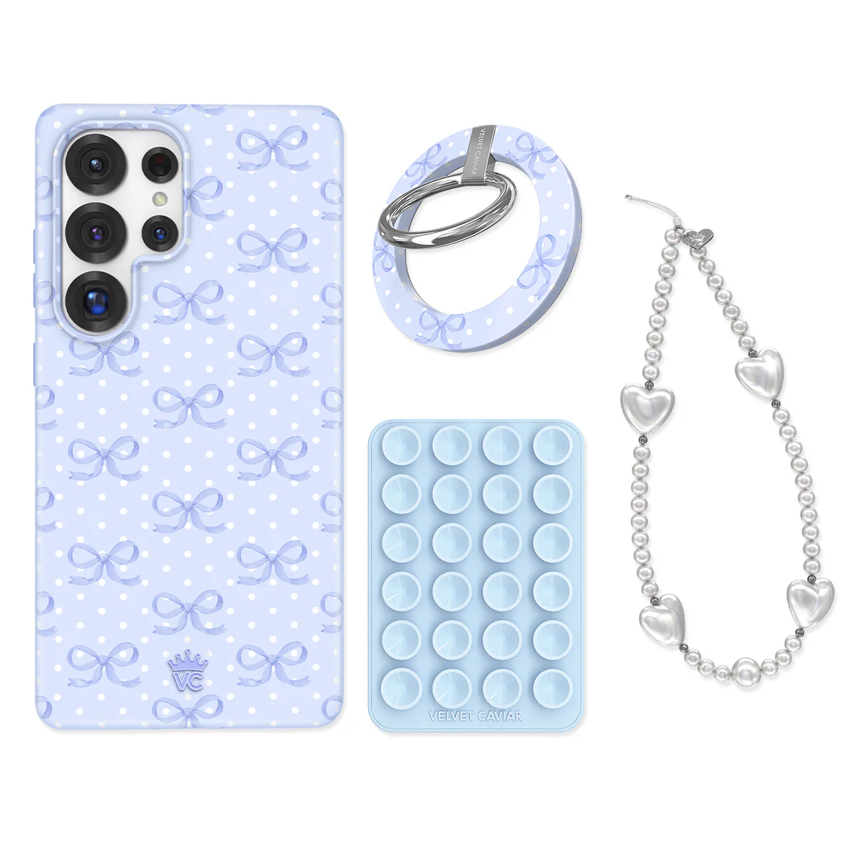 Lovely Blue Bows Samsung Bundle Set - Image 3