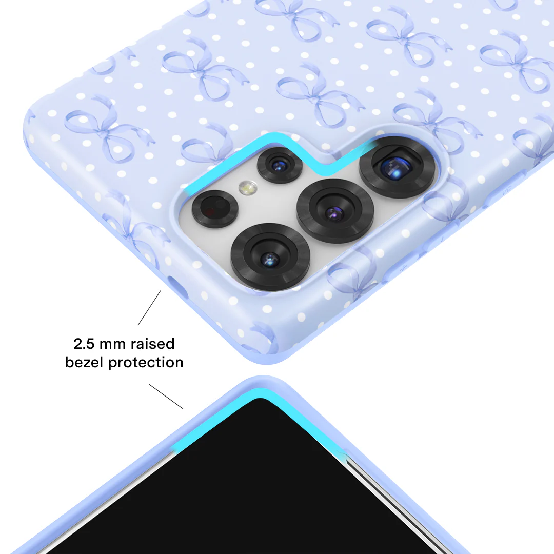 Lovely Blue Bows Samsung Case - Image 12