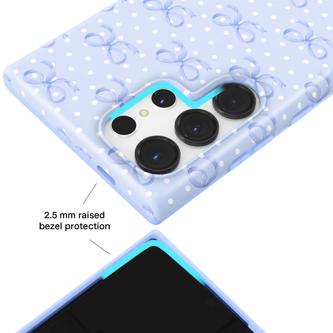 Lovely Blue Bows Samsung Case - Image 27