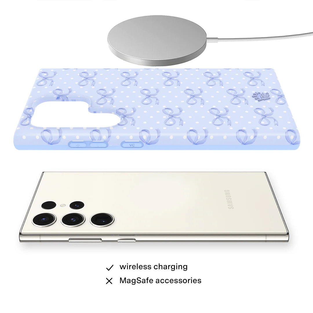 Lovely Blue Bows Samsung Case - Image 28