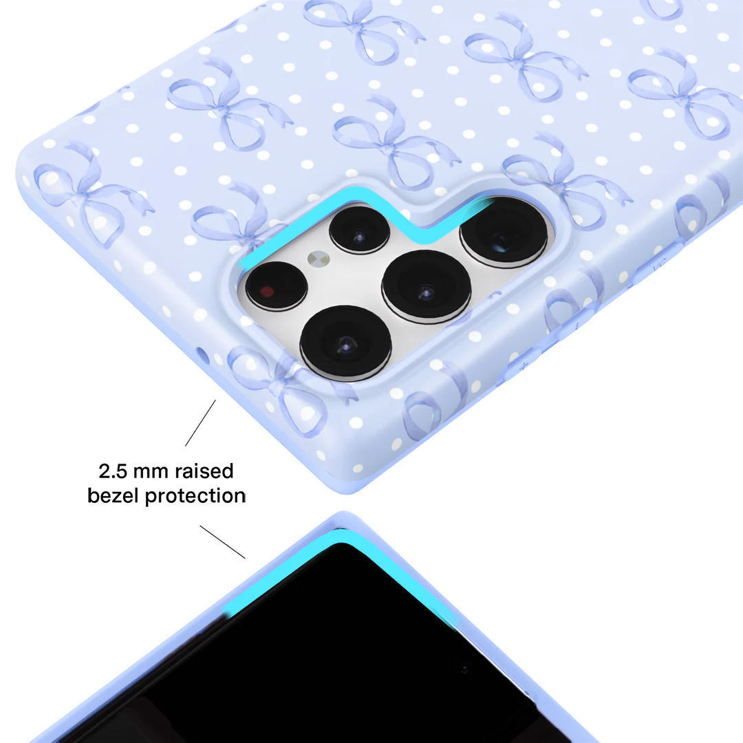 Lovely Blue Bows Samsung Case - Image 42
