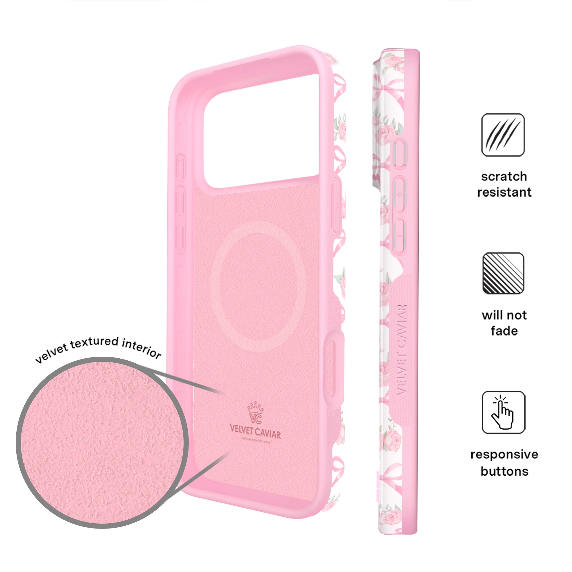 Lovely Pink Bows iPhone Case - Image 90
